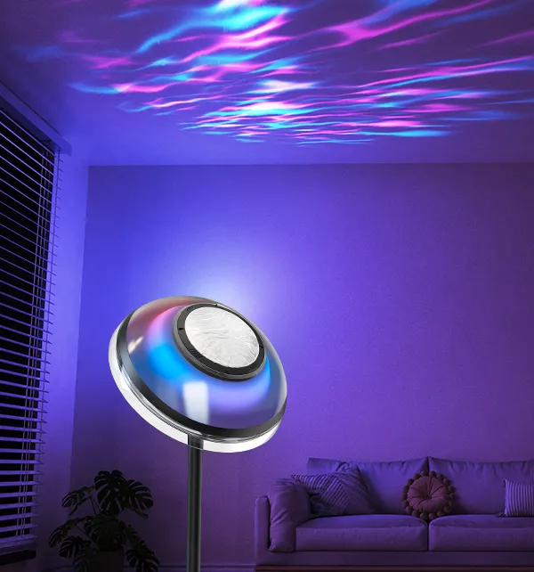 Uplighter Ripple Projection Floor Lamp